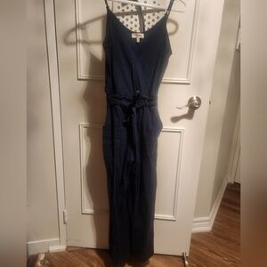 Navy Sleeveless Jumpsuit